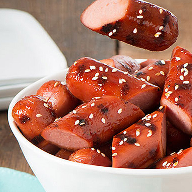 Sweet & Spicy Hot Dog Bites