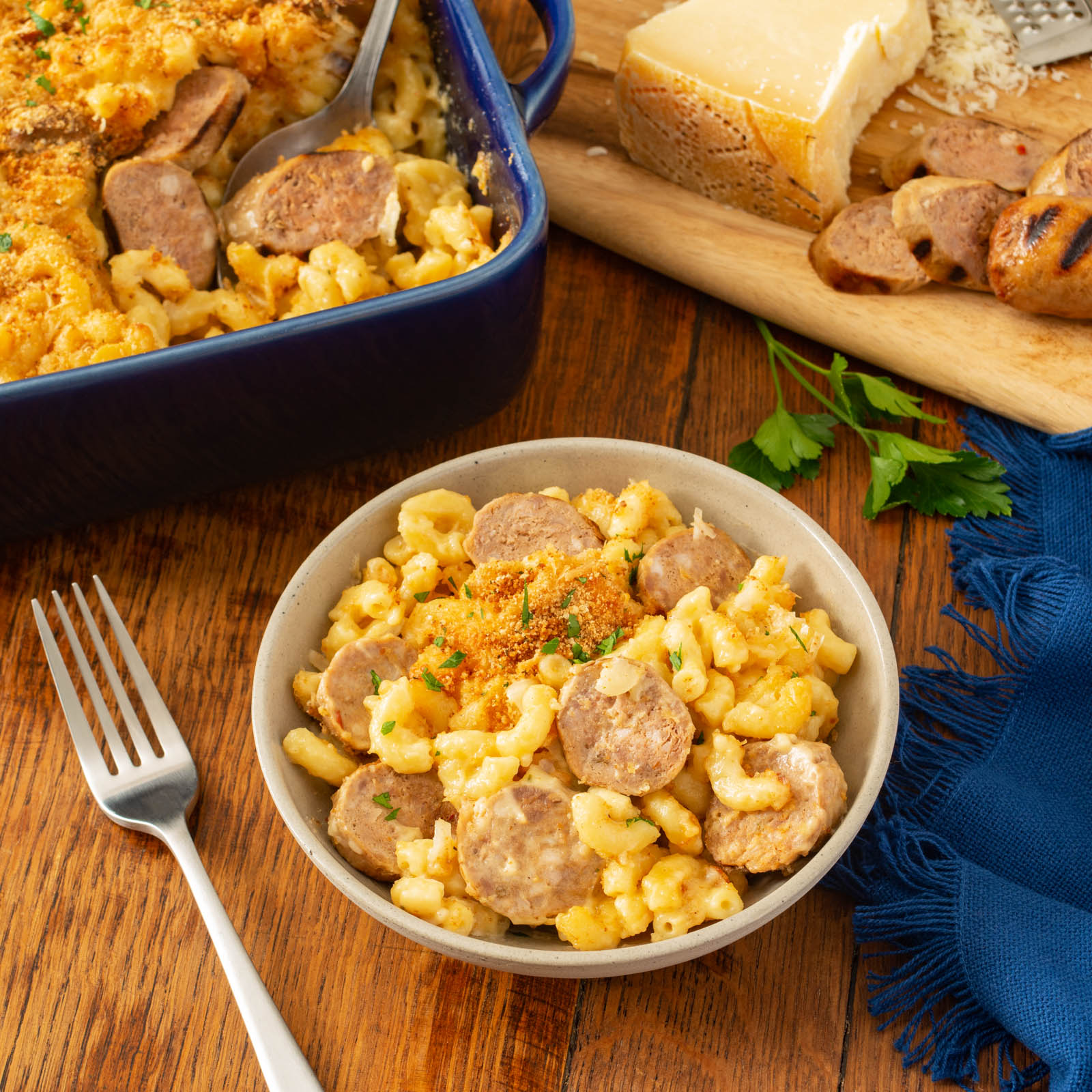 Mac and Cheese with Sausage - Maple Lodge Farms